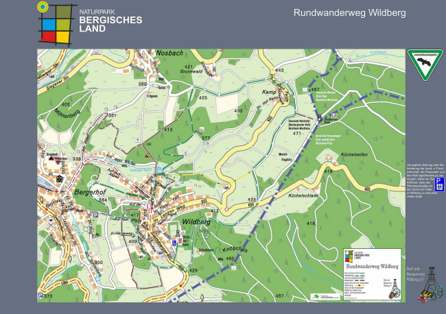 Karte Rundwanderweg